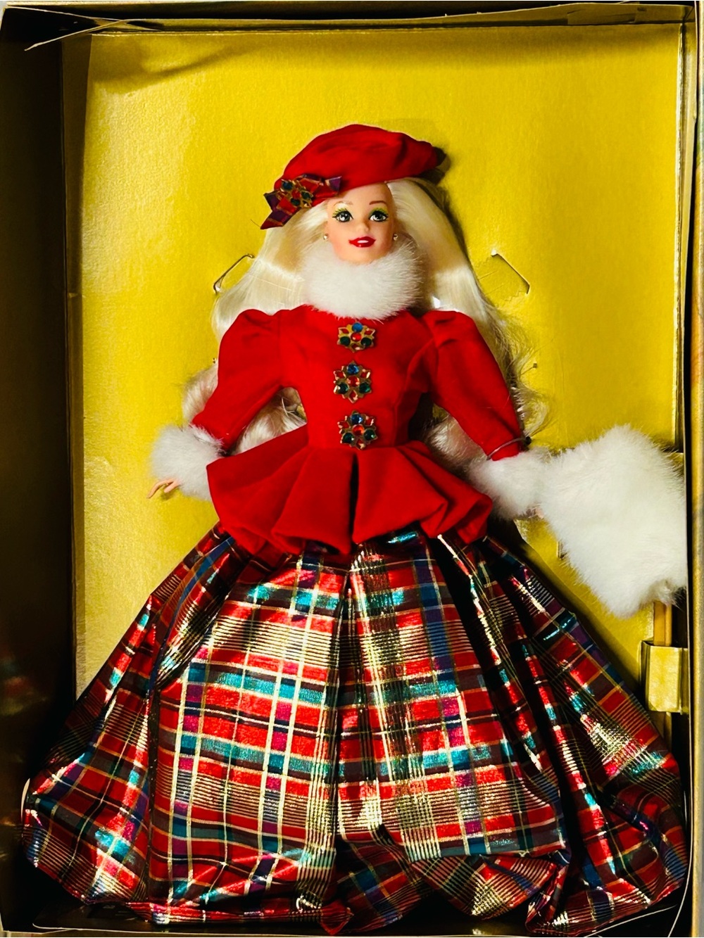 Mattel Barbie Jewel Princess #15826 NRFB Winter Christmas Doll